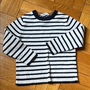 H&M Kids Navy and White Striped Sweater